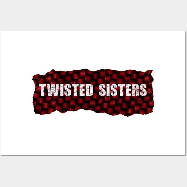 Twisted Sisters Ripped Flannel Wall Art by BAUREKSO